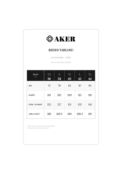 Aker Önü Katlama Pili Detaylı Etek Antrasit Antrasit
