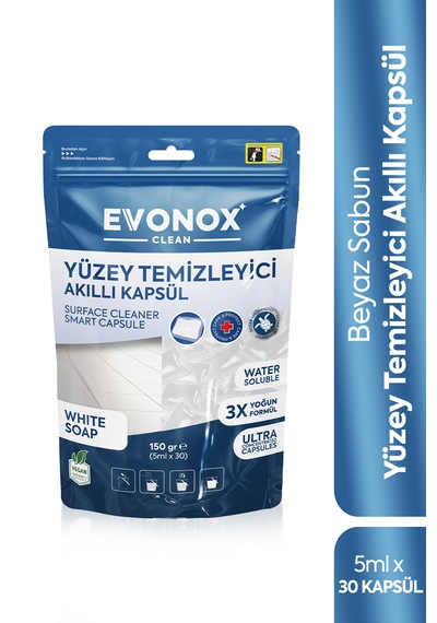 Clean Yüzey Temizleyici Akıllı Kapsül Beyaz Sabun Kokulu Tekli