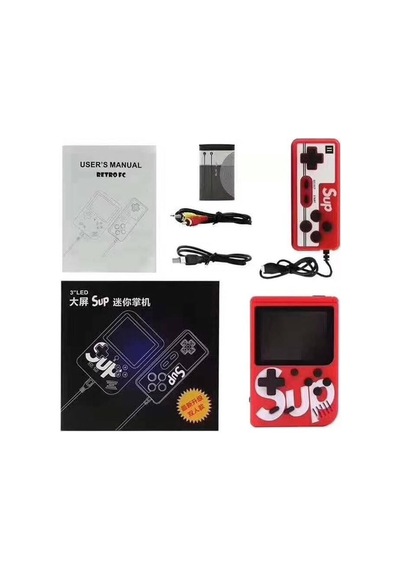 Premium Genç Arkat Sürpriz Gc-01 Çift Kol 400 Nostalji Oyunlu Mini Atari Kırmızı