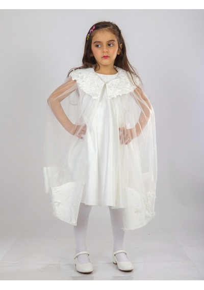 Xo Kids Kız Çocuk Elbise 6-10 Yaş 1619 Beyaz