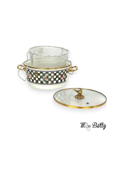 Mıss Betty 9381 Paradıse Kızartma Tencere 22cm Beyaz
