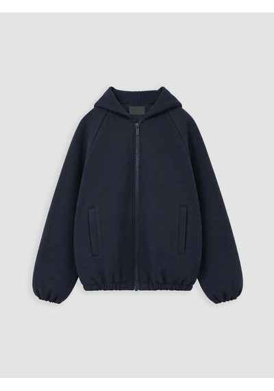 LC Waikiki Lcw Kids Lacivert Kapüşonlu Kız Çocuk Ceket Dark Navy