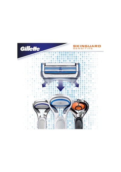 Gillette Skinguard Tıraş Makinesi + 4'lü Yedek Tıraş Bıçağı