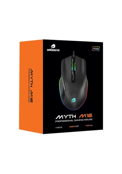 Gamebooster M16 Myth Rgb Aydınlatmalı Siyah Profesyonel Gaming Mouse 001