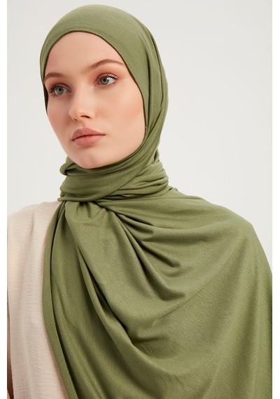 Merserize Penye Şal - Olive - ŞALESS