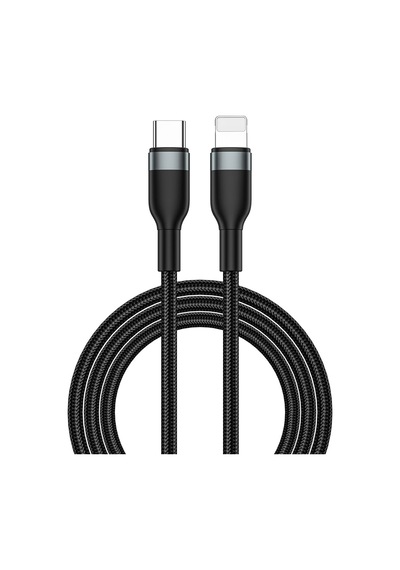 Wiwu Wi-c017 Concise Serisi Type-c To Lightning Pd Data Şarj Kablo 30w 2 Metre Siyah