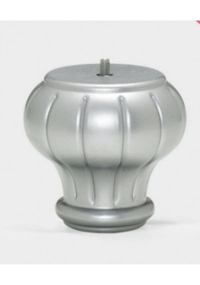 Karakoçaksesuar Lotus Gümüş 12 Cm Modern Plastik,Koltuk,Mobilya Ayağı (4 Adet )