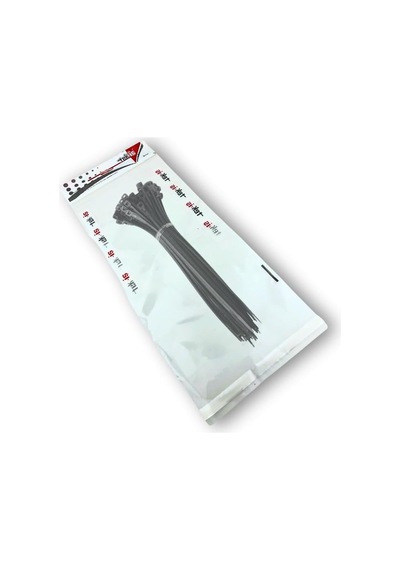 Tek-iş 250mm X 4.8mm Siyah Plastik Kablo Bağı 50 Adet Güçlü Cırt Kelepçe Kablo Sabitleme Ve Düzenleme Genel