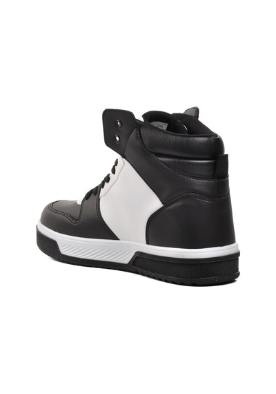 United Colors Of Benetton Siyah-beyaz Erkek Hi Sneaker Bn-31087 M Siyah-beyaz Siyah - Beyaz