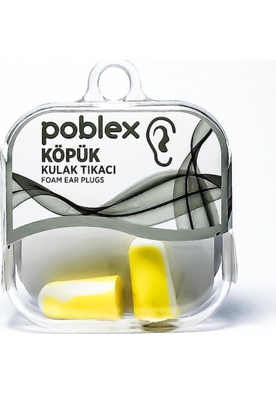 Poblex 1 Çift Kutulu Köpük Kulak Tıkacı 2 Adet