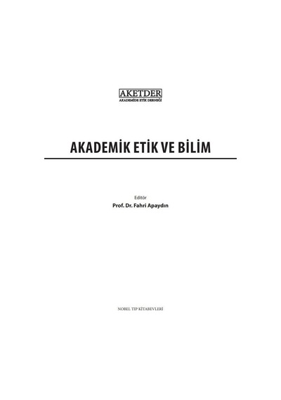 Akademik Etik Ve Bilim