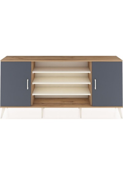 Arges Konsol 5 Raflı 2 Kapaklı 176x30x83 Çam-antrasit/aytaşı Antrasit/aytaşı Arges Konsol 5 Raflı 2 Kapaklı 176x30x83 Çam-antrasit/aytaşı Antrasit/aytaşı