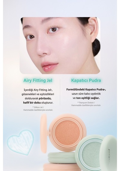 Peripera Filter Fit Milk Tone Up Cushion 02 Minty Milk