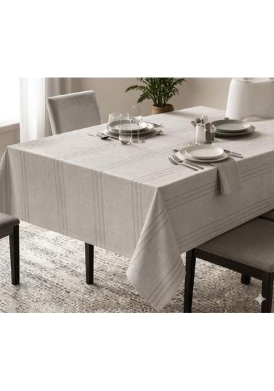 Dertsiz Masa Örtüsü 160x220 Taş Rengi Çok Renkli