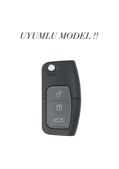 Ford Focus Fiesta Connect 2004 Sıstalı Siyah Oto Anahtar Kumanda Kabı Kılıfı