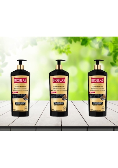 Saç Dökülmesine Karşı Siyah Sarımsak Şampuanı 1000 Ml 3 Adet Tüm Saç Tipleri