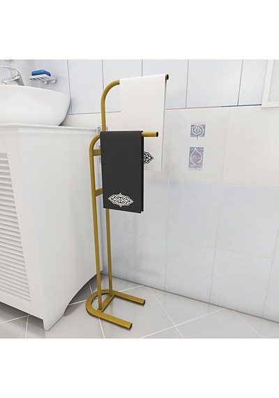 Metallica Concept Retro Gold Dik Havluluk Banyo Düzenleyici Konsept Havluluk 6996