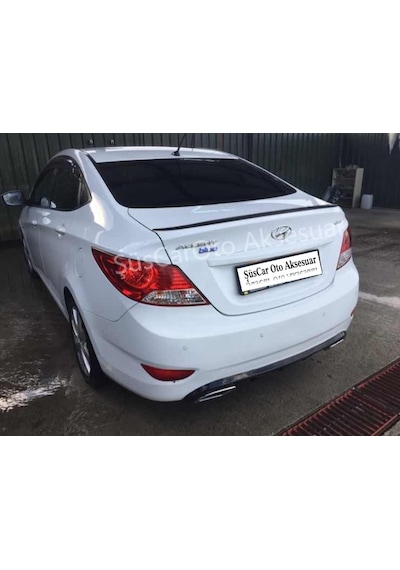 Hyundai Accent Blue Bagaj Üstü Slim Spoiler Piano Black Parlak Siyah