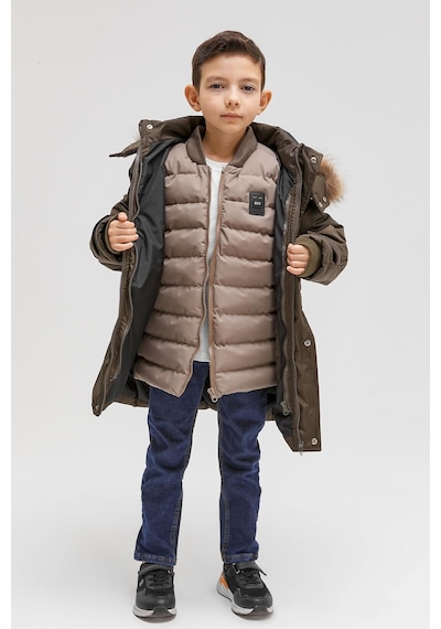 Benittokids Erkek Çocuk Yelekli Mont 2'li Takım 51291 Haki