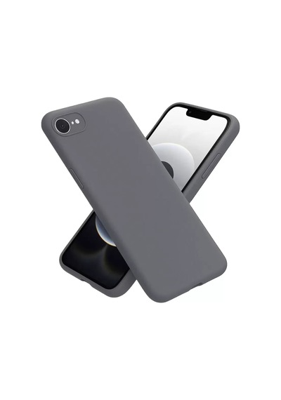 Newface Apple iPhone Uyumlu 16e Kılıf First Silikon - Gri Diğer
