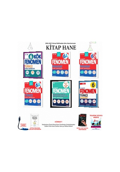 Fenomen 6. Sınıf Türkçe F6-155 6-155 6 Kitap Seti