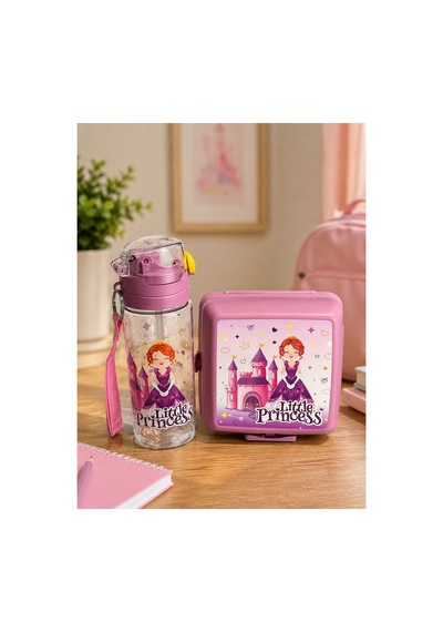 Schooly Matara 500 Ml Ve 2 Katlı Beslenme Kabı 2'li Set- Matara Beslenme Kabı Seti - 909702805