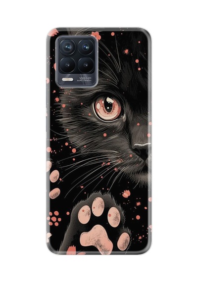 Realme 8 - 8 Pro Kılıf Boutique Baskılı Resimli Kara Kedi Pcode -085