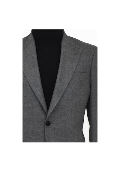 Wessi Desensiz Slim Fit Spor Gri Erkek Ceket 001