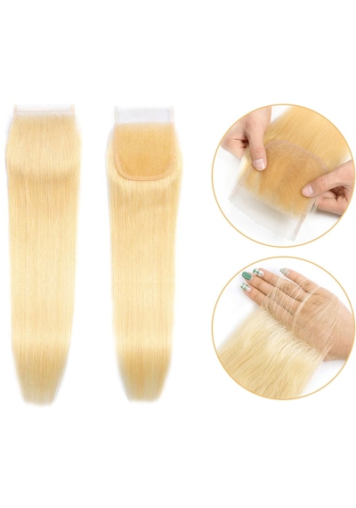 Peruk Tepesi Platin Renk Closure 12inch - Zmff-713913 Renkli