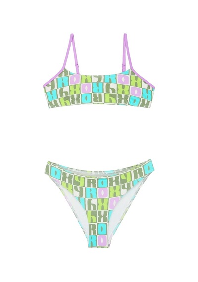 Roxy Roxy Letter Up Kız Çocuk Bikini Gld8 Çok Renkli