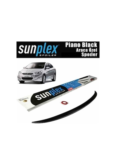 Hyundai Accent Blue Spoiler Piano Black 2011-2018 Arası Modellere Uyumlu Sunplex