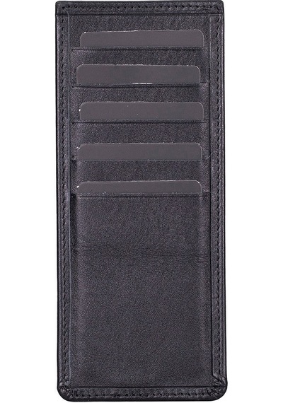 Bloominbag Bloomtenuta Obsidian Black Hakiki Deri Cüzdan & Telefon Çantası Siya