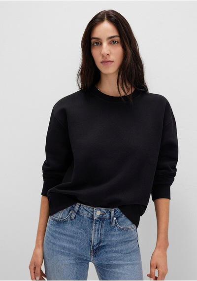 Mavi Kadın Bisiklet Yaka Sweatshırt Siyah 1s10390-900 Siyah