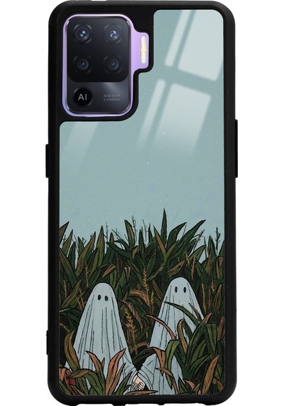 Oppo Reno 5 Lite Casper Tasarımlı Glossy Telefon Kılıfı Siyah