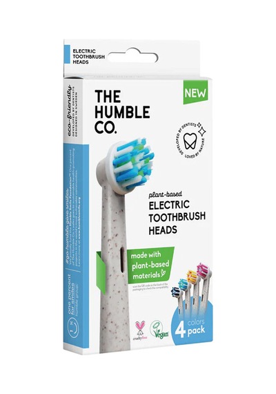 2 Adet Humble Bitki Bazlı Malzemeden Elektrikli Diş Fırçası Başlığı 4 Adet