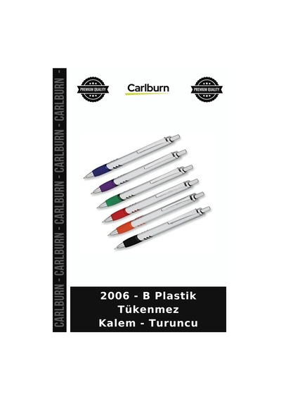 Özel Üretim Ofis Kırtasiye Yazı Promosyon 2006 - B Plastik Tükenmez Kalem - Turuncu