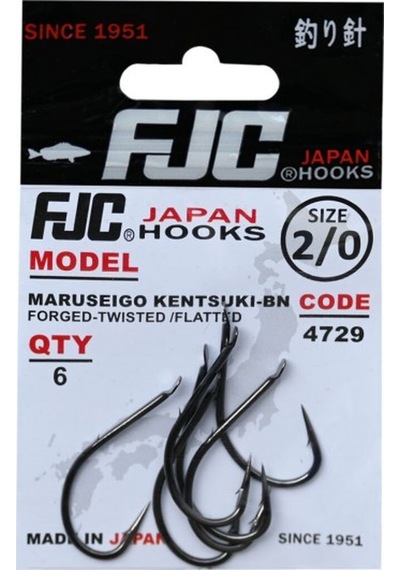 Fjc 4729 Maruseıgo Kentsukı No:6 Black Nıkel 17 P. Olta İğnesi