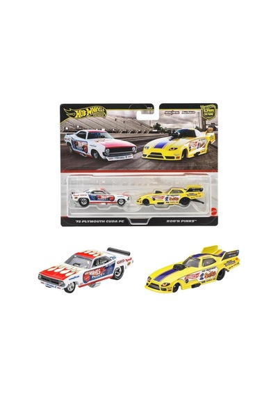 1:64 Hot Wheels Premium Car Culture 2'li Paket 72 Plymouth Cuda Fc - Rob'n Pınks Jbl01 Çok Renkli