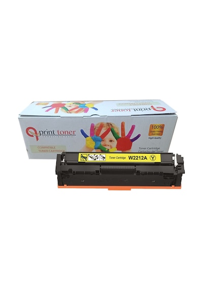 Hp 207a Uyumlu Toner Çipsiz Sarı W2212a  Toner Yei Versiyon M255 Mfp M282 Mfp M283