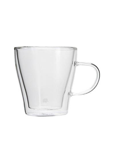 Jumbo Glory Double Wall 2'li Kulplu Bardak 250 Ml Şeffaf