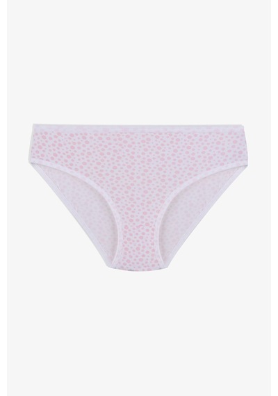 Kız Çocuk 3'lü Penguen Desenli Slip 1050 Pembe - Beyaz