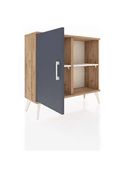Arges Şifonyer 2 Raflı Tek Kapaklı 88x30x80 Çam-antrasit/aytaşı Antrasit/aytaşı Arges Şifonyer 2 Raflı Tek Kapaklı 88x30x80 Çam-antrasit/aytaşı Antrasit/aytaşı