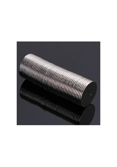 Neodyum Mıknatıs 50 Adet 15mm X 1mm Yuvarlak Güçlü Mıknatıs