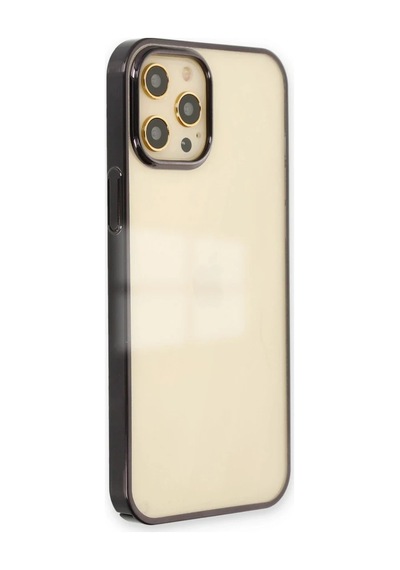 Bezos İphone 12 Pro Max Kılıf Element Silikon - Siyah Bzs01