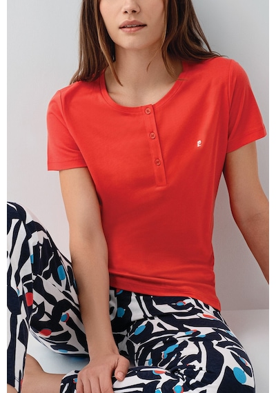 Pierre Cardin Kadın Kırmızı Pijama Takım Pc9162-s-v1 Kırmızı