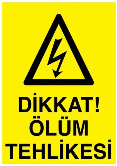 Fezzpirint Dikkat Ölüm Tehlikesi Ölçü 25 35 Dekote