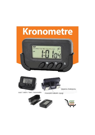 Motivasyon Kronometre - Öğrenci Saati - Kronometreli Ders Çalışma Saati - Dijital Masa Saati