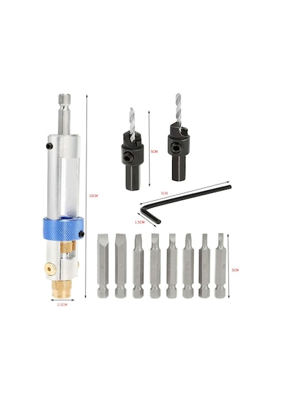 Rox Wood 0119 Pratik Delme Vidalama Kılavuz Bits Seti - 20 Parça