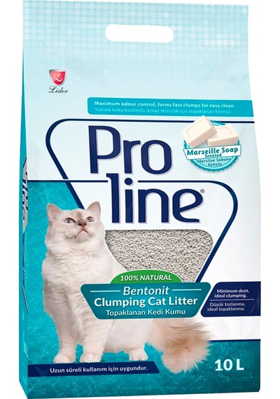 Proline Bentonit Marsilya Sabunu Kokulu Kedi Kumu 10 Lt - 8698995011709