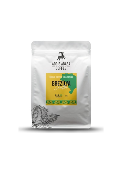 Addis Ababa Coffee - Dünya Kahvesi - Arabica - Brezilya Santos - 250 G